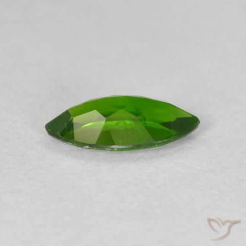 Diopside di cromo Medium Dark-Green naturale da 1.00 ct, Taglio marquise, VS