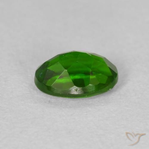 Diopside di cromo Medium Dark-Green naturale da 0.85 ct, Ovale, VS