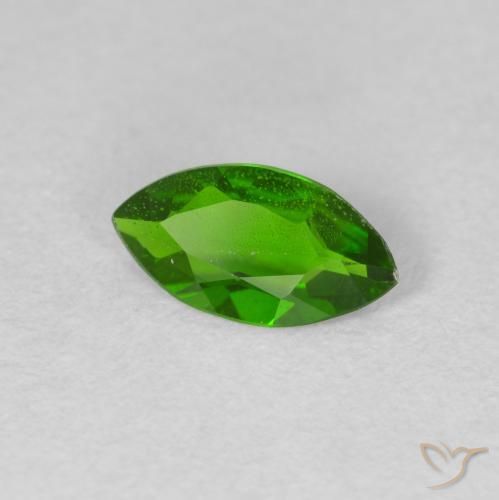 Diopside di cromo Medium Dark-Green naturale da 0.61 ct, Taglio marquise, VS