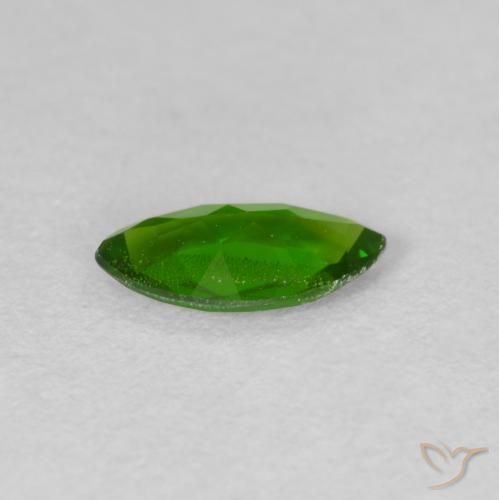 Diopside di cromo Medium Dark-Green naturale da 0.61 ct, Taglio marquise, VS