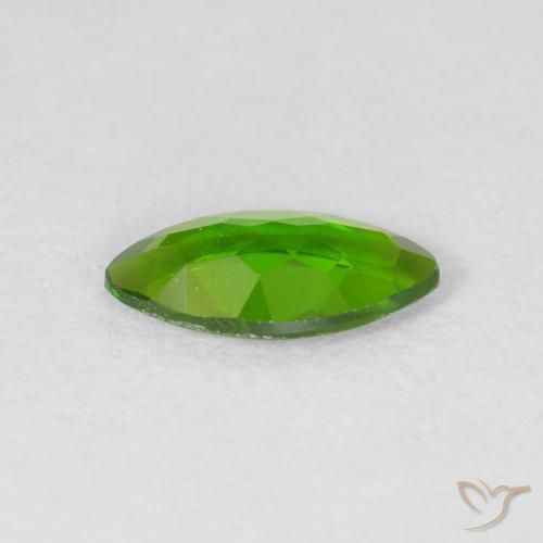 Diopside di cromo Medium Dark-Green naturale da 0.94 ct, Taglio marquise, VS