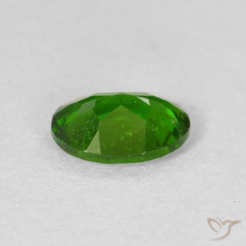 Diopside di cromo Medium Dark-Green naturale da 0.78 ct, Ovale, VS-SI