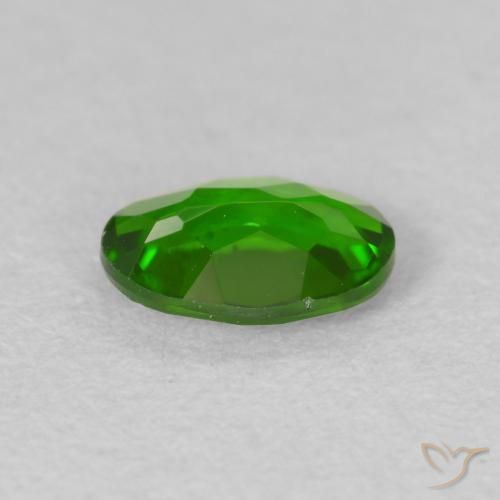 Diopside di cromo Medium Dark-Green naturale da 0.59 ct, Ovale, VVS-VS