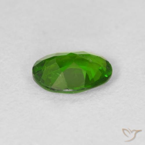 Diopside di cromo Verde scuro naturale da 0.71 ct, Ovale, VS