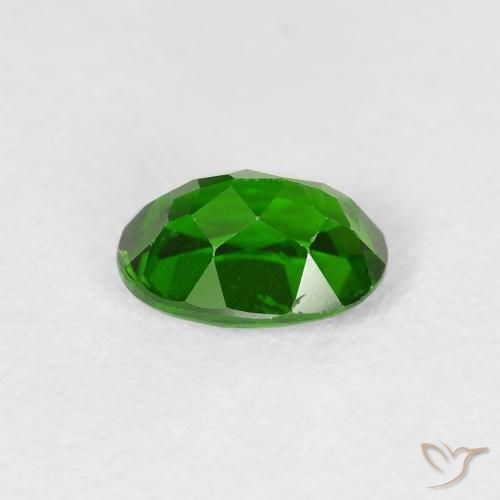 Diopside di cromo Verde scuro naturale da 1.02 ct, Ovale, VS-SI