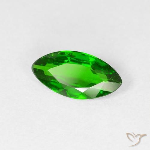 Diopside di cromo Verde scuro naturale da 0.91 ct, Taglio marquise, VS-SI
