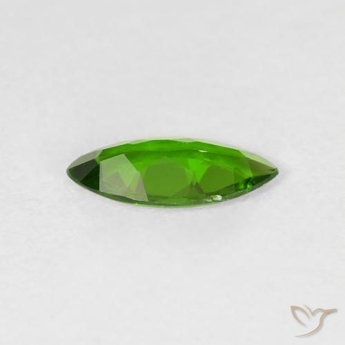 Diopside di cromo Medium Dark-Green naturale da 0.73 ct, Taglio marquise, VS