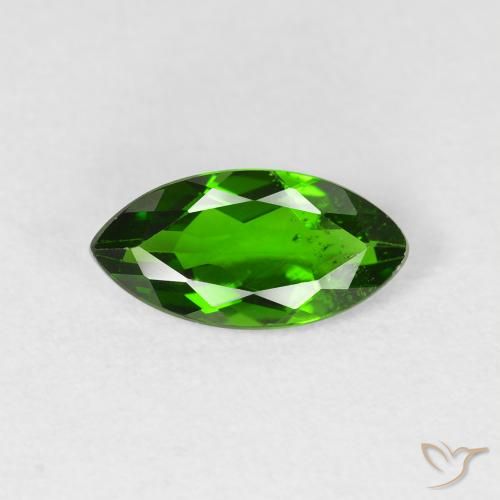 1.20ct Naturale Verde scuro Diopside di cromo, Taglio marquise, VS