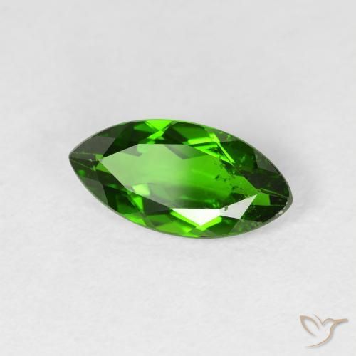 Diopside di cromo Verde scuro naturale da 1.20 ct, Taglio marquise, VS