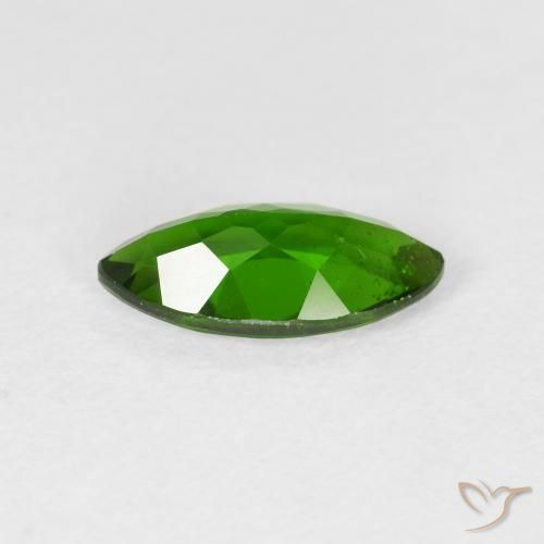 Diopside di cromo Verde scuro naturale da 1.20 ct, Taglio marquise, VS