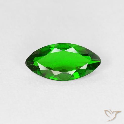 0.93ct Naturale Verde intenso Diopside di cromo, Taglio marquise, VS-SI