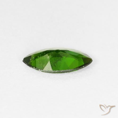Diopside di cromo Verde scuro naturale da 0.89 ct, Taglio marquise, VS-SI