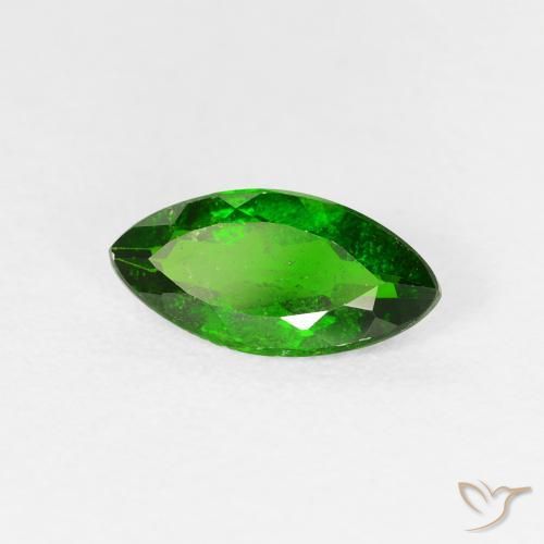 1.14ct Naturale Verde scuro Diopside di cromo, Taglio marquise, VS-SI