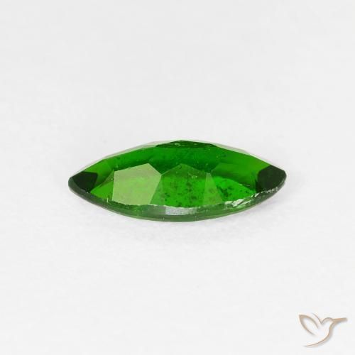 Diopside di cromo Verde scuro naturale da 1.14 ct, Taglio marquise, VS-SI
