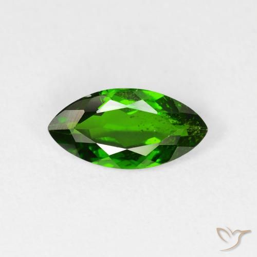 Diopside di cromo Verde scuro naturale da 1.12 ct, Taglio marquise, VS-SI
