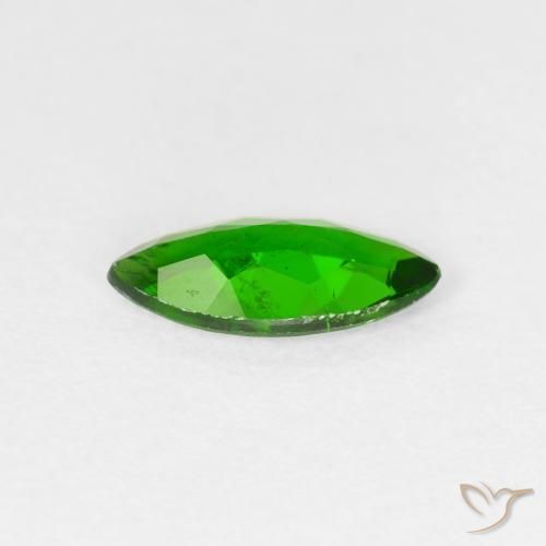 Diopside di cromo Luminoso verde foresta naturale da 0.93 ct, Taglio marquise, VS-SI