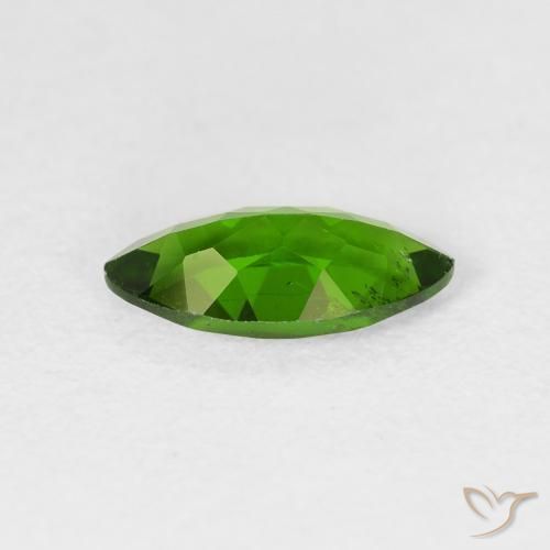 Diopside di cromo Verde medio naturale da 1.20 ct, Taglio marquise, VS-SI