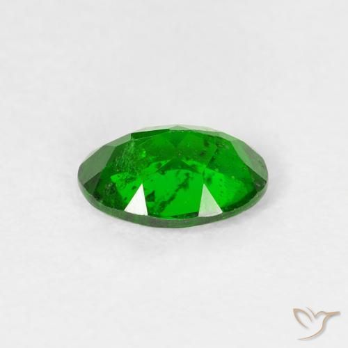 Diopside di cromo Verde scuro naturale da 0.76 ct, Ovale, VS-SI