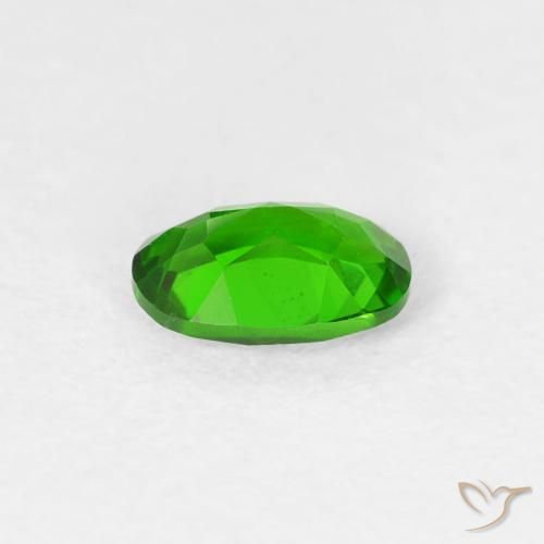Diopside di cromo Verde intenso naturale da 0.49 ct, Ovale, VS