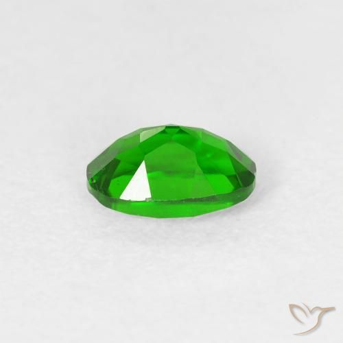Diopside di cromo Luminoso verde foresta naturale da 0.59 ct, Ovale, VS