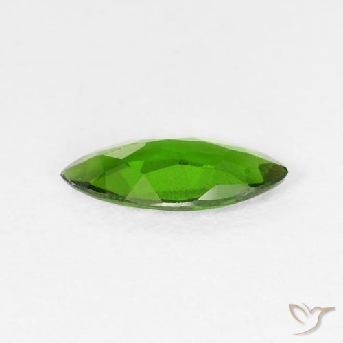 Diopside di cromo Medium Dark-Green naturale da 0.81 ct, Taglio marquise, VS