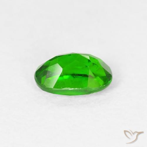 Diopside di cromo Luminoso verde foresta naturale da 0.56 ct, Ovale, VS