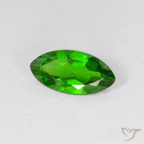 Diopside di cromo Medium Dark-Green naturale da 1.11 ct, Taglio marquise, VS-SI