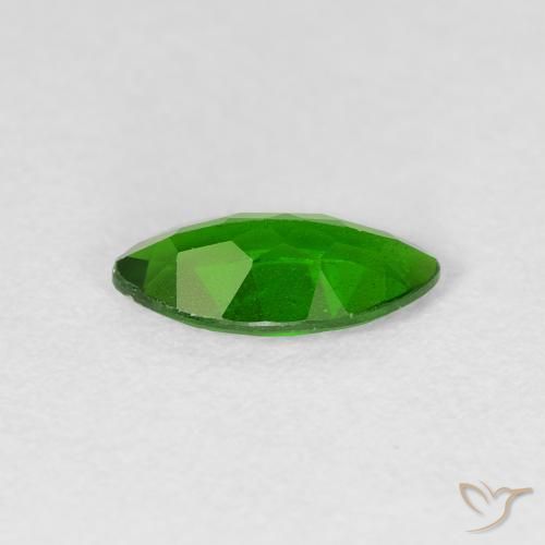 Diopside di cromo Medium Dark-Green naturale da 1.11 ct, Taglio marquise, VS-SI