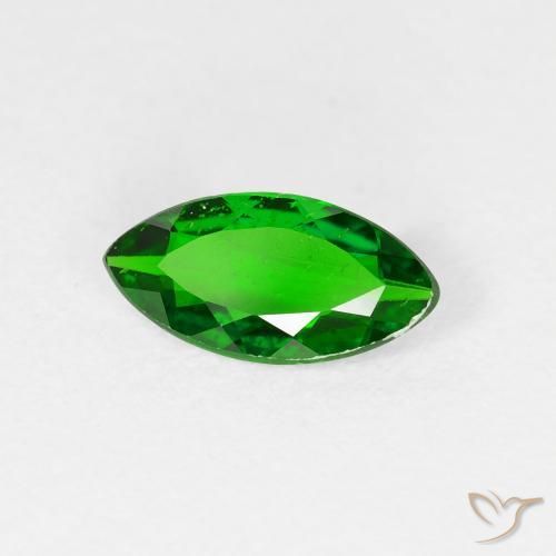 Diopside di cromo Luminoso verde foresta naturale da 0.99 ct, Taglio marquise, VS