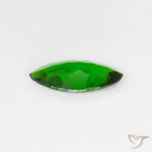 Diopside di cromo Luminoso verde foresta naturale da 0.83 ct, Taglio marquise, VS