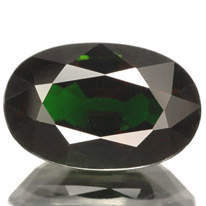 Tormalina cromifera naturale verde da 2,57 ct, taglio ovale, VS-SI