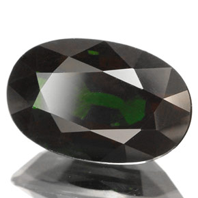 Tormalina cromifera naturale verde da 2,57 ct, taglio ovale, VS-SI