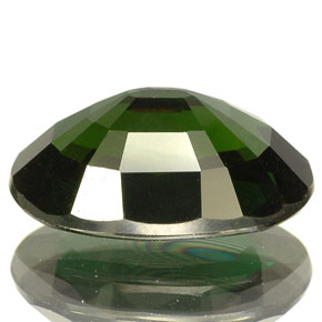 Tormalina cromifera naturale verde da 2,57 ct, taglio ovale, VS-SI