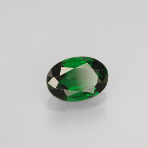 Tormalina cromo Verde naturale da 0.49 ct, Taglio ovale, VVS-VS