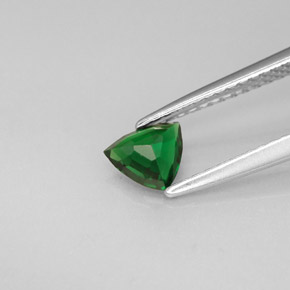 Tormalina cromifera naturale verde da 0,38 ct, trillion, VVS-VS