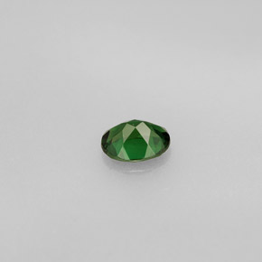 Tormalina cromifera naturale verde da 0,34 ct, taglio ovale, VVS-VS