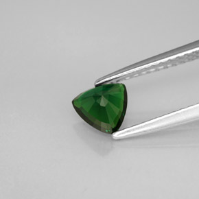 Tormalina cromifera naturale verde da 0,51 ct, trillion, VVS-VS