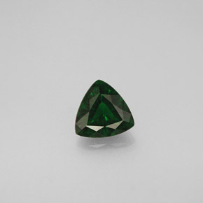 Tormalina cromifera naturale verde da 0,35 ct, trillion, VS
