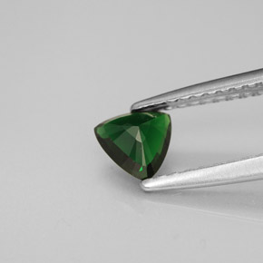 Tormalina cromifera naturale verde da 0,35 ct, trillion, VS