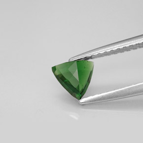Tormalina cromifera verde naturale da 0,41 ct, trillion, VS