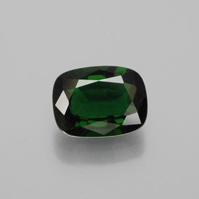 Tormalina cromo Verde naturale da 1.27 ct, Taglio a cuscino, VVS