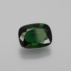 Tormalina cromo Verde naturale da 1.27 ct, Taglio a cuscino, VVS