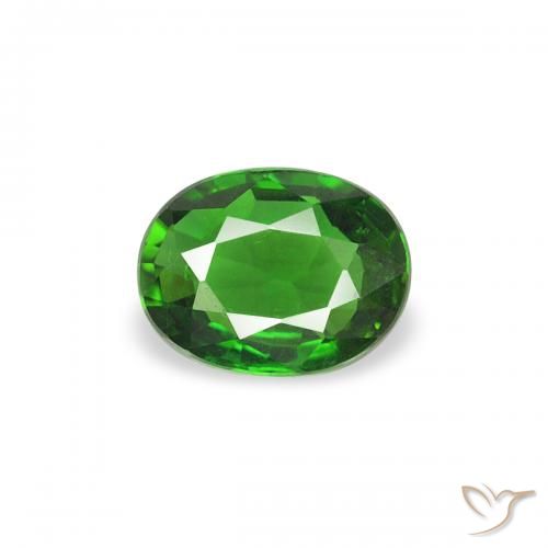 0.24ct Naturale Verde intenso Tormalina cromo, Ovale, VVS