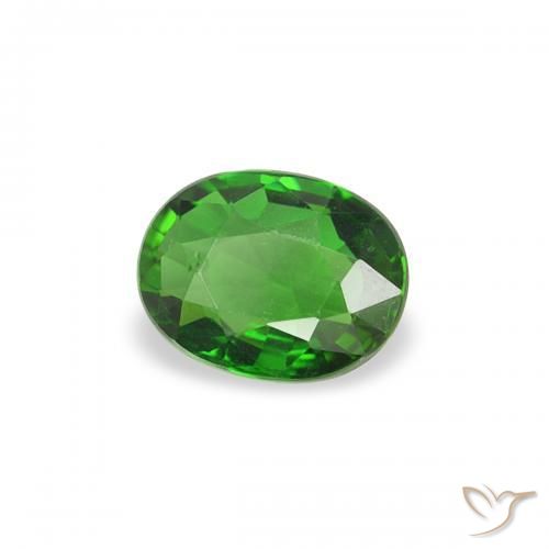 Tormalina cromo Verde intenso naturale da 0.24 ct, Ovale, VVS
