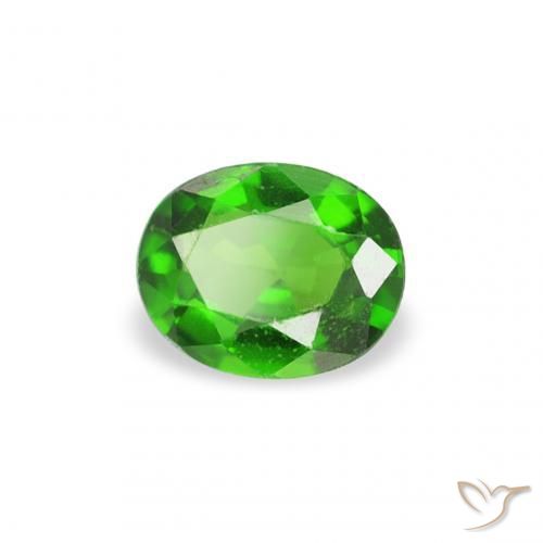 Tormalina cromo Medium Dark-Green naturale da 0.18 ct, Ovale, VS