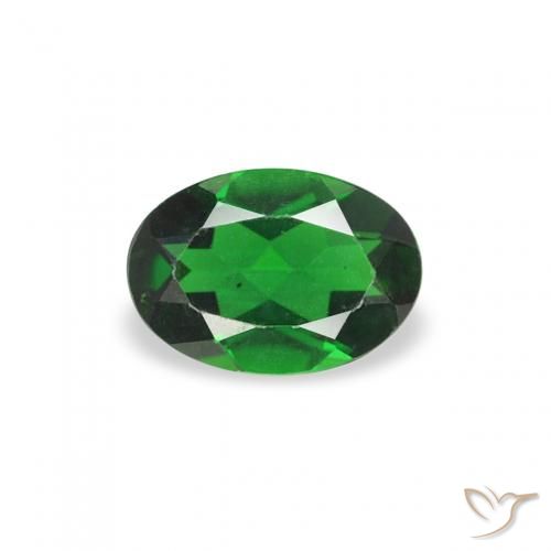 0.24ct Naturale Verde foresta Tormalina cromo, Ovale, VVS-VS