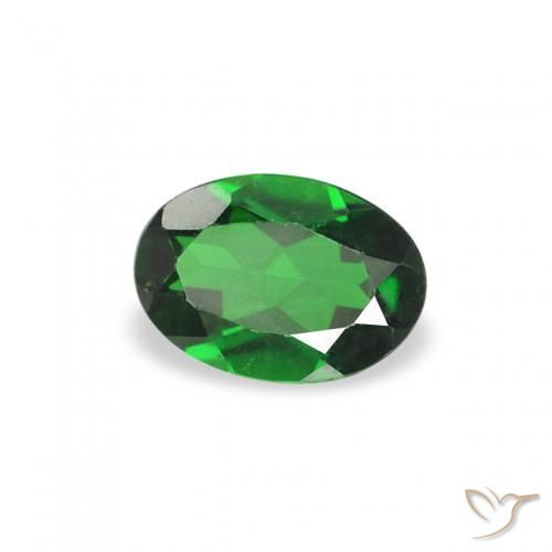 Tormalina cromo Verde foresta naturale da 0.24 ct, Ovale, VVS-VS
