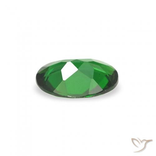 Tormalina cromo Verde foresta naturale da 0.24 ct, Ovale, VVS-VS