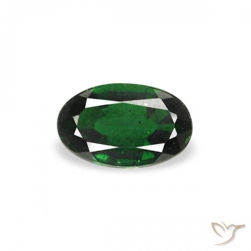 0.21ct Naturale Verde scuro Tormalina cromo, Ovale, VS