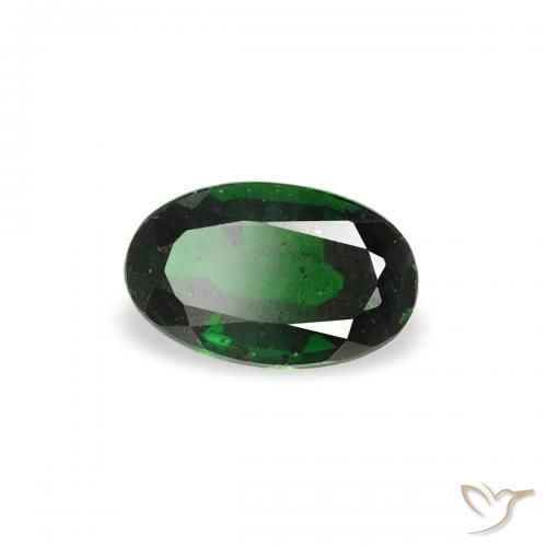 Tormalina cromo Verde scuro naturale da 0.21 ct, Ovale, VS